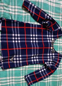 Checked Pattern Top