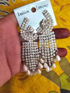 Sparkling Rhinestone Dangle Earrings