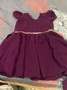 Cute Purple Girls' Dress