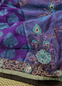 Net And Georgget Party Wear Saree