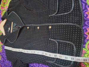 Stylish Houndstooth Blazer