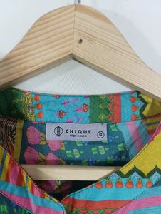 Multicolor Printed Western Top (Women)