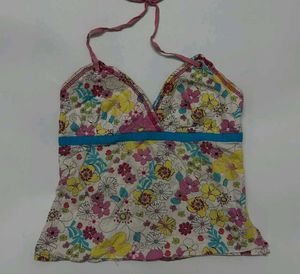 Floral Halter Neck Top