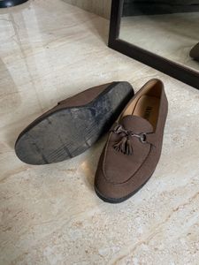 IKOHO Stylish Brown Loafers with Tassel Detail