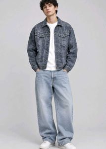 Men's Crop Denim Jacket