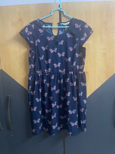 Beautiful Dress With Butterfly Prints