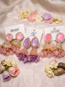 Janam &amp; Ashapura Earrings - Buy 2 Get 1 Free!