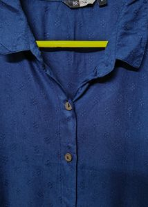 Casual/College Wear - Blue Kurta With Buttons