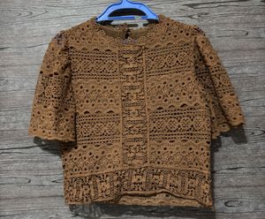 Elegant Crochet Lace Top