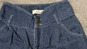 High-Waisted Denim Shorts