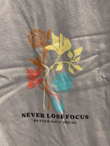 Grey Graphic Print T-Shirt