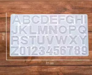Alphabet & Number Silicone Mold For Resin Art