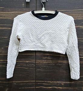 Off White/cream  Crop Top