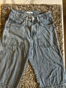 Stylish Acid Wash Denim Jeans