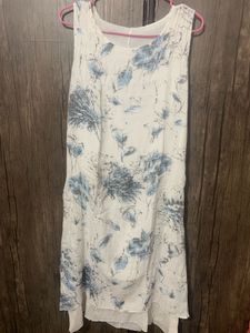 Floral White Dress