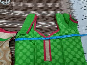 Multicolour Kurta With Heavy Dupatta In L Size