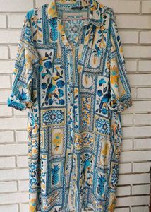 3 Boho Print Shirt Dress