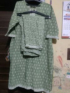 Women's Green Printed Kurta Set
