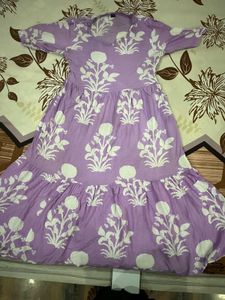 Women Frock Lavender Colour