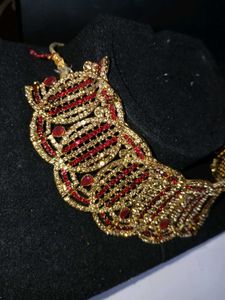Premium Gold Plated Choker Necklace &amp; jhumka