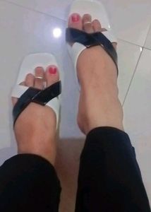 Chic White &amp; Black Heels