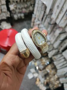 Gold Snake Wrap Watch