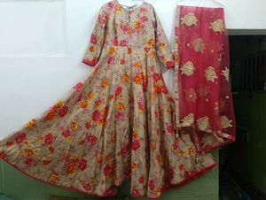 Beautiful Floral Kurta Set with Dupatta