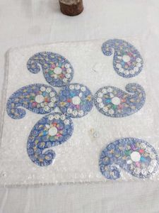 Acrylic Blue Rangoli set