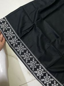 Elegant Black Kurta with White Palazzo