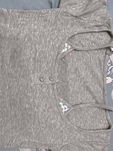Fake 2pcs pullover t-shirt