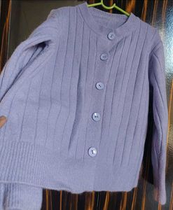 Lavender Knit Cardigan