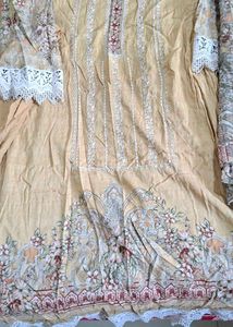 Elegant Beige Kurta Set with Dupatta