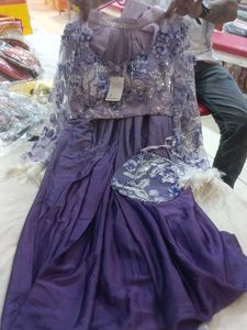 Stunning Embroidered Ready Saree 💜