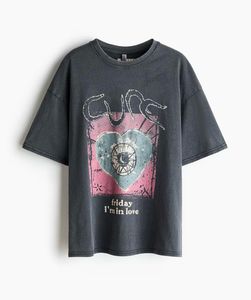 H&amp;M Oversized Graphic Tshirt (S)