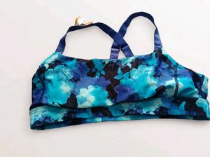 🎀Blue Floral Sports Bra
