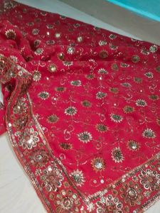 Pretty Maroon Colour Saree ❤️