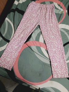 Cute Pink Heart Pajama Pants