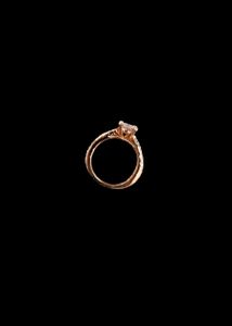 Elegant Rose Gold Diamond Ring