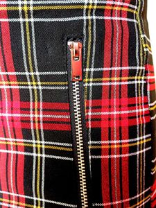 ZARA Plaid Zipper Pants