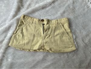 Beige Mini Skirt