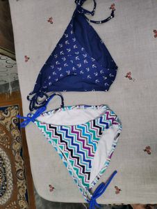 Chic Anchor Print Bikini Set