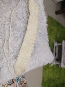 Cream Crocheted headband