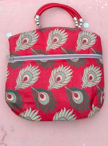 Peacock Print Clutch/Purse with free delivery