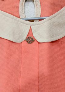 Peach Peter Pan Collar Top
