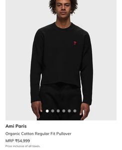 Ami Paris Black Sweatshirt