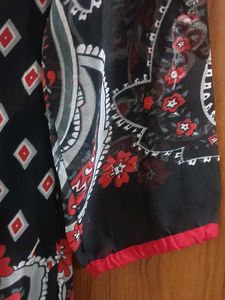 Stylish Printed Kurta with Embellishments