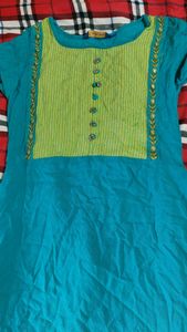 dual shade kurti