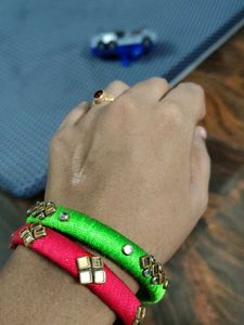 Vibrant Silk Thread Bangles