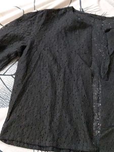 Elegant Black Lace Blouse