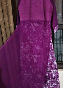 Stylish Purple Anarkali Kurti